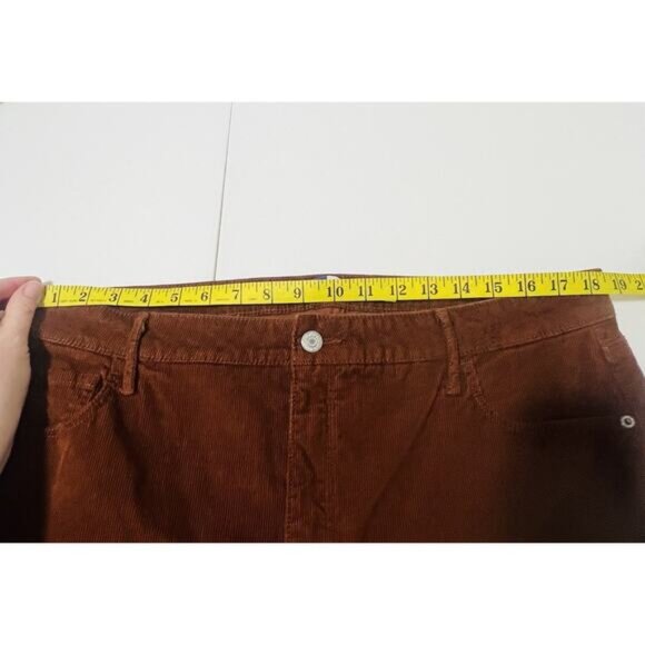 Old Navy Women's Higher High Rise Flare Brown Corduroy Pants Size 18 Y2K Retro - Picture 3 of 9
